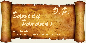 Danica Paranos vizit kartica